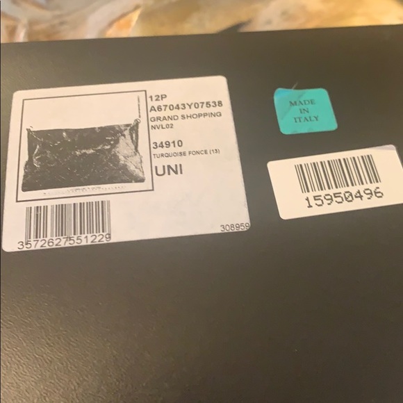 Stunning CHANEL Grand Shopping Tote in Teal - Picture 7 of 8